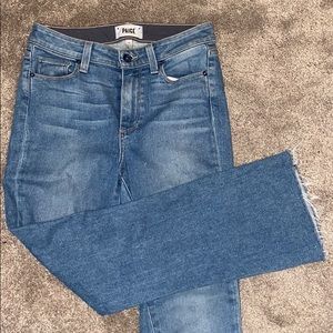 paige light wash jeans